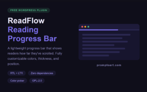 ReadFlow — Reading Progress Bar